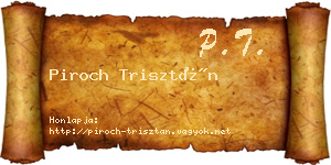 Piroch Trisztán névjegykártya